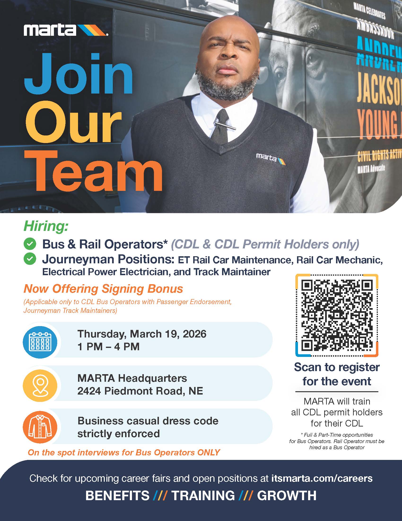 MARTA Career Fair Flyer 3.19.26